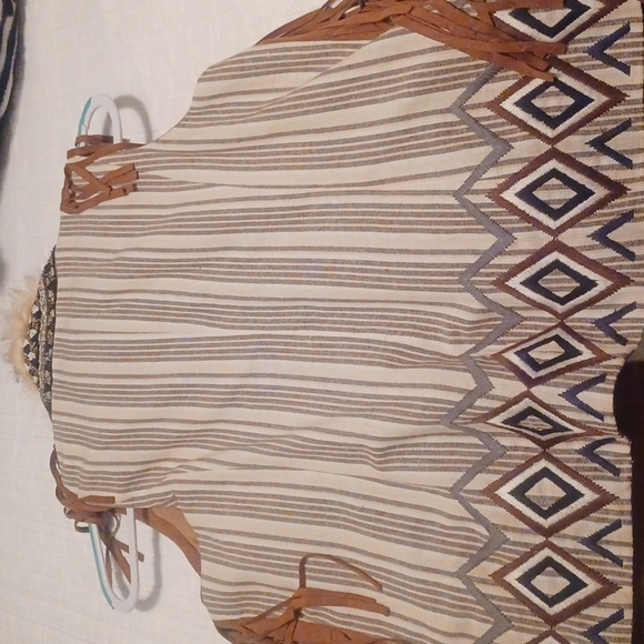 NWT Miss Me Vintage Solid Brown Faux FUR VEST - Picture 6 of 6